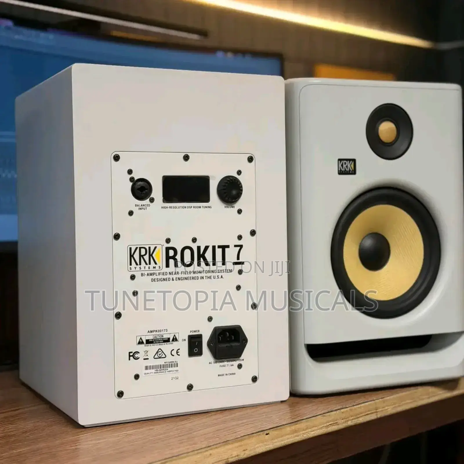 KRK Rokit 7 G4 Studio Monitors (White)