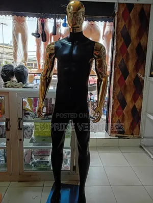 Black Fibre Male Full Body Mannequin