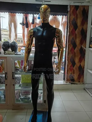 Black Fibre Male Full Body Mannequin