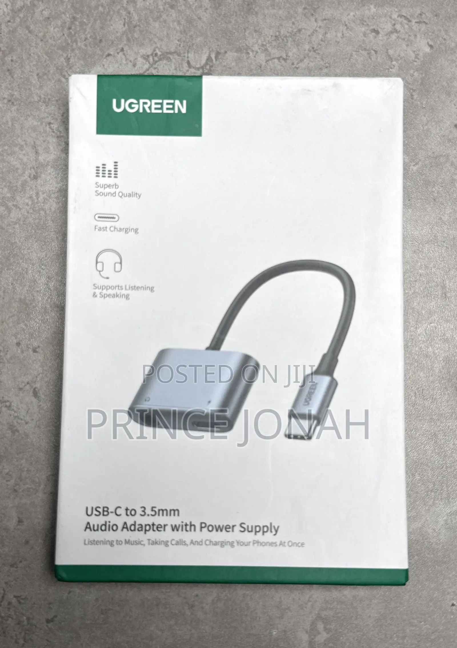 Ugreen Cm231 Audio Adapter Two-Port Usb-C (Male) - 3.5mm Mini Jack