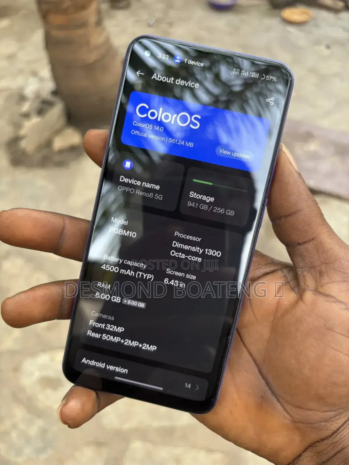 Oppo Reno8 5G 256 GB Purple