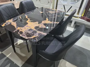 Marble Dining Table Set With Four Chairs