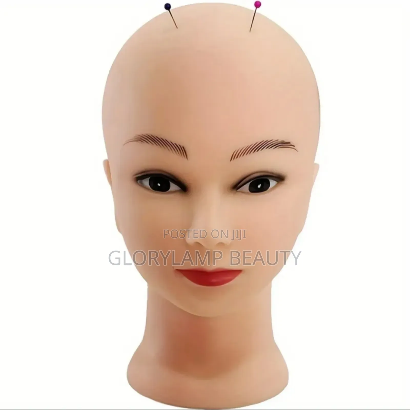 Professional Bald Mannequin Head for Wig Making-Soft PVC Training Head