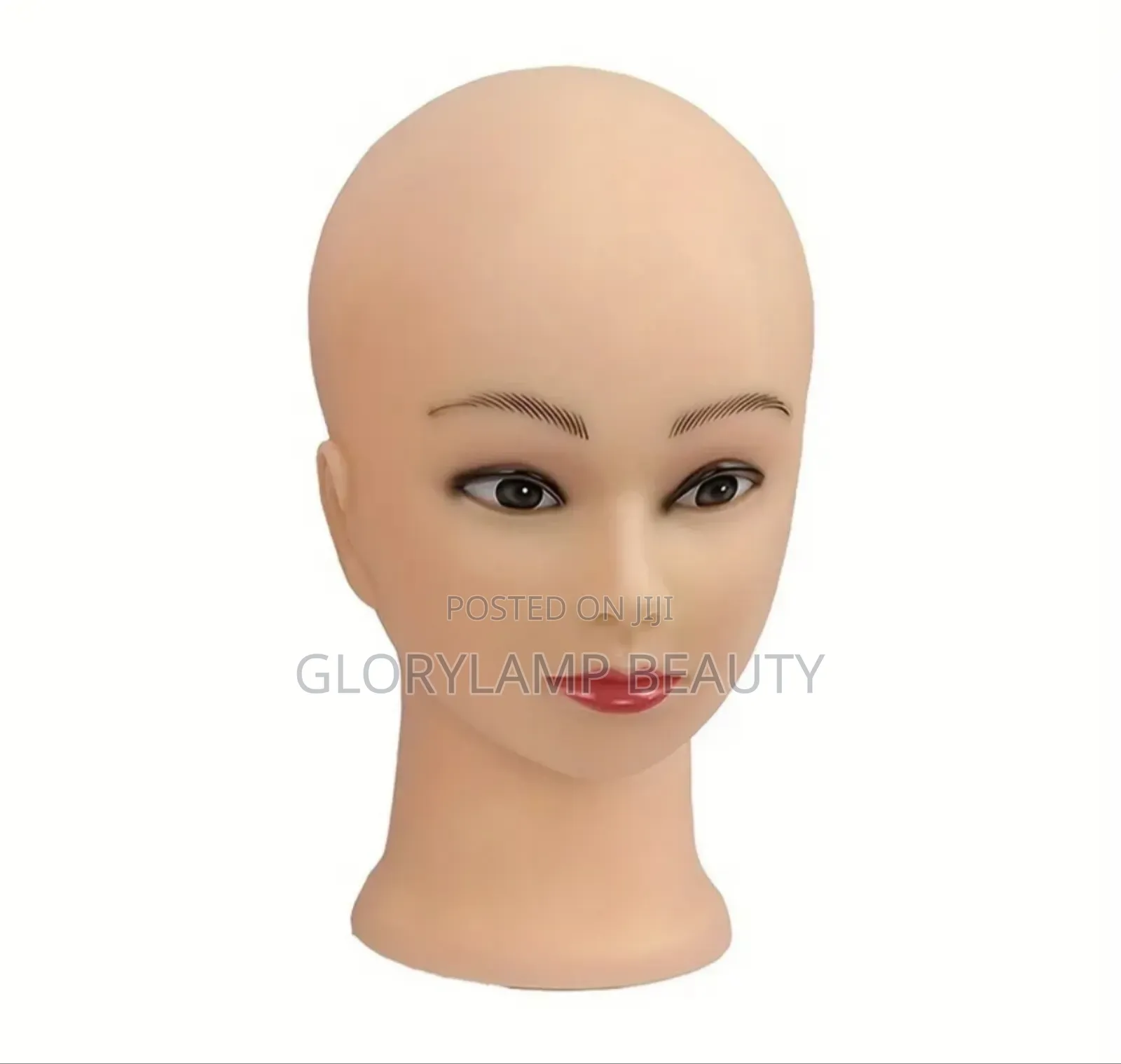 Professional Bald Mannequin Head for Wig Making-Soft PVC Training Head