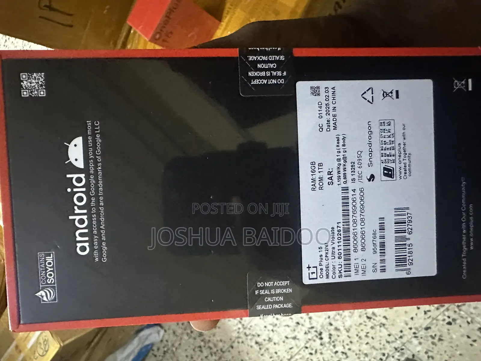 New OnePlus 15 1 TB