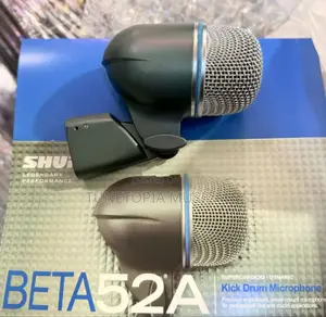 Shure Beta 52a Supercardioid Dynamic Kick Drum Microphone.
