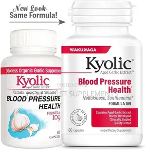 Kyolic Aged Garlic Extract, Blood Pressure Health, 80, 160, 240 Caps