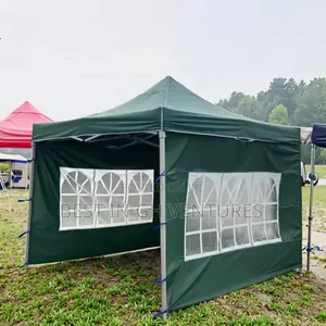 3mx3m Gazebo Tent With Side Covers With Windows