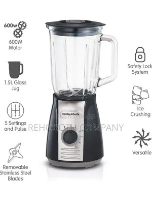 Morphy Richards Total Control Glass Jug Blender With Ice Crusher Blade
