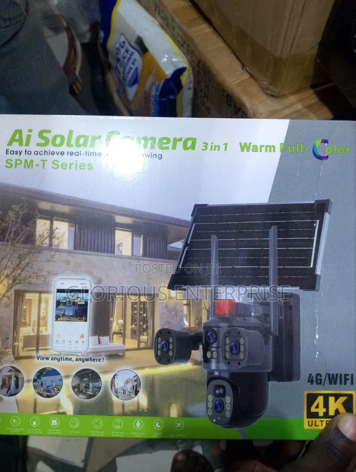 3 in 1 Ai Solar CCTV Camera