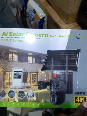 3 in 1 Ai Solar CCTV Camera