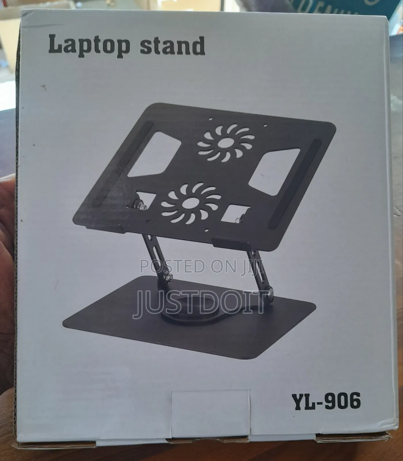 360 ° Rotation Laptop Stand With Cooling Fan.
