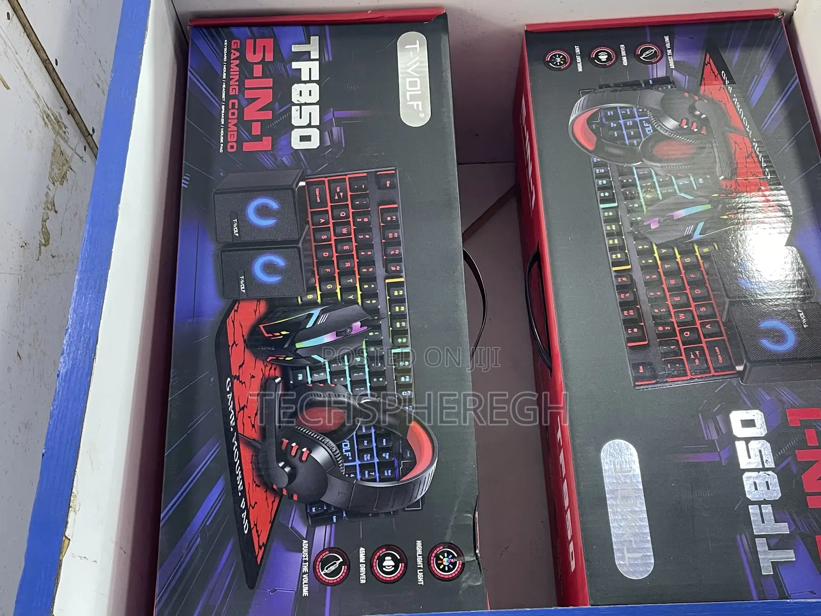 Full Gaming Set: RGB Keyboard, Mouse, Headset, Speakers Pad