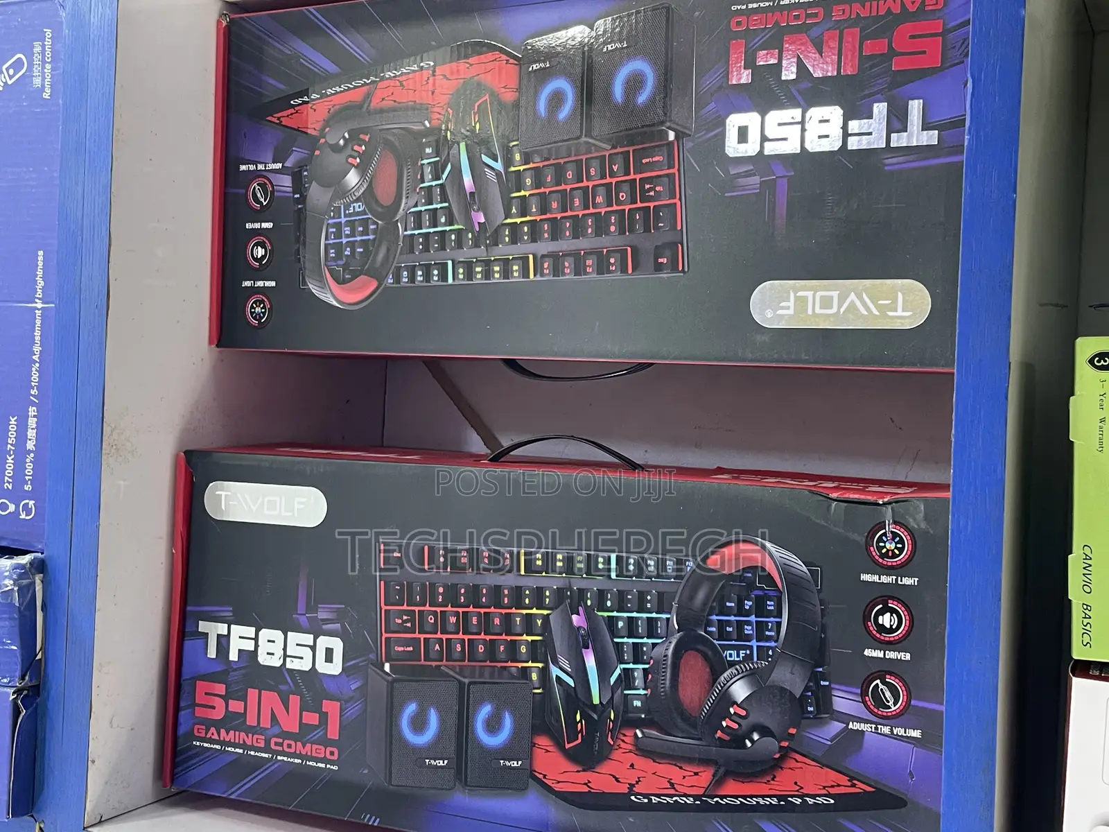 Full Gaming Set: RGB Keyboard, Mouse, Headset, Speakers Pad