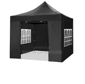 Black 3mx3m Tent Enclosed With Windows and Doora