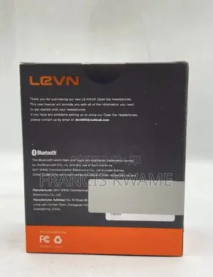 Levn Le-hs031 Open Ear Headphones Bluetooth 5.3 Sport Wireless Mic.