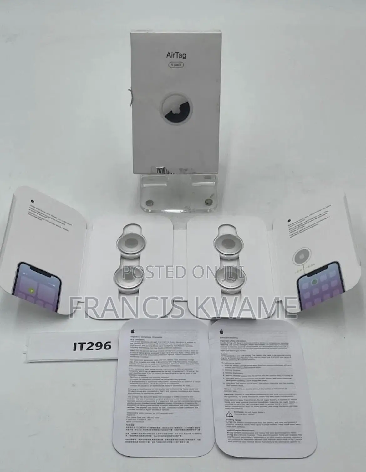 Apple Airtag 4-Pack -Precision Tracking Find My Network New Open Box