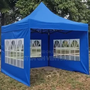 Blue 10ftx10ft Enclosed Tent With Wimdows