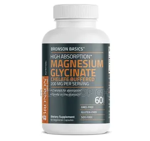 Bronson Magnesium Glycinate 200mg High Absorption Chelated Buffered