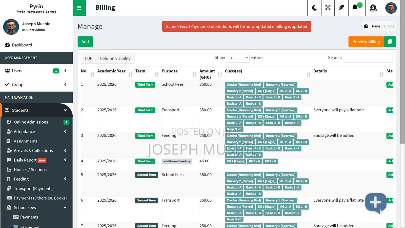 School Management System / Software