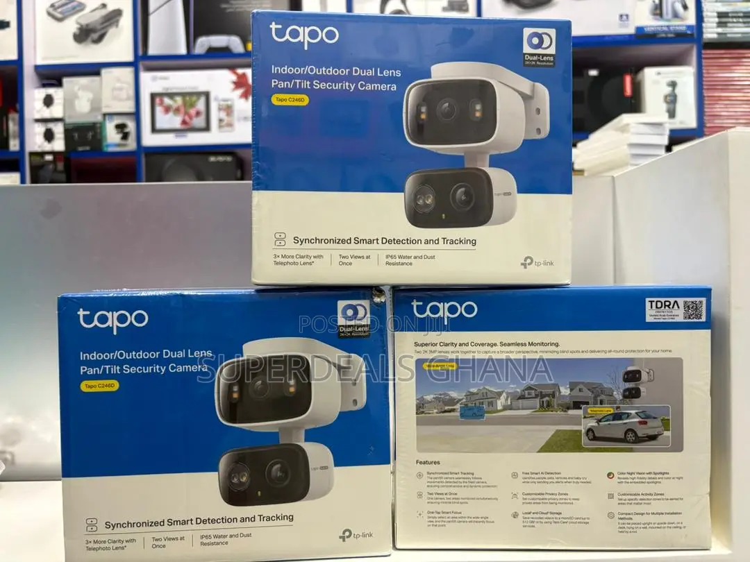 Tapo C246d Indoor/Outdoor Dual Lens Pan/Tilt Security Camera