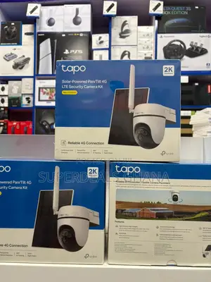Tapo C615g Kit Solar-Powered Pan/Tilt 4g Lte Security Camera Kit