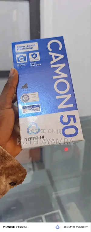 New Tecno Camon 50 256 GB Black