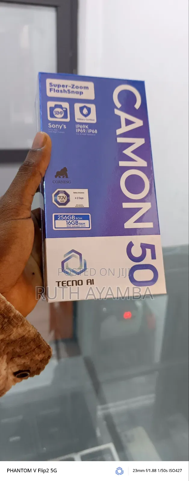 New Tecno Camon 50 256 GB Black