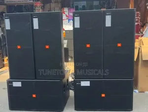 2pairs JBL Full Range, 1pair Double Bass and Amplifier Rack Set