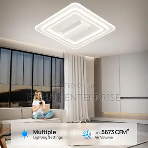 Blade-less Ceiling Light With Ac