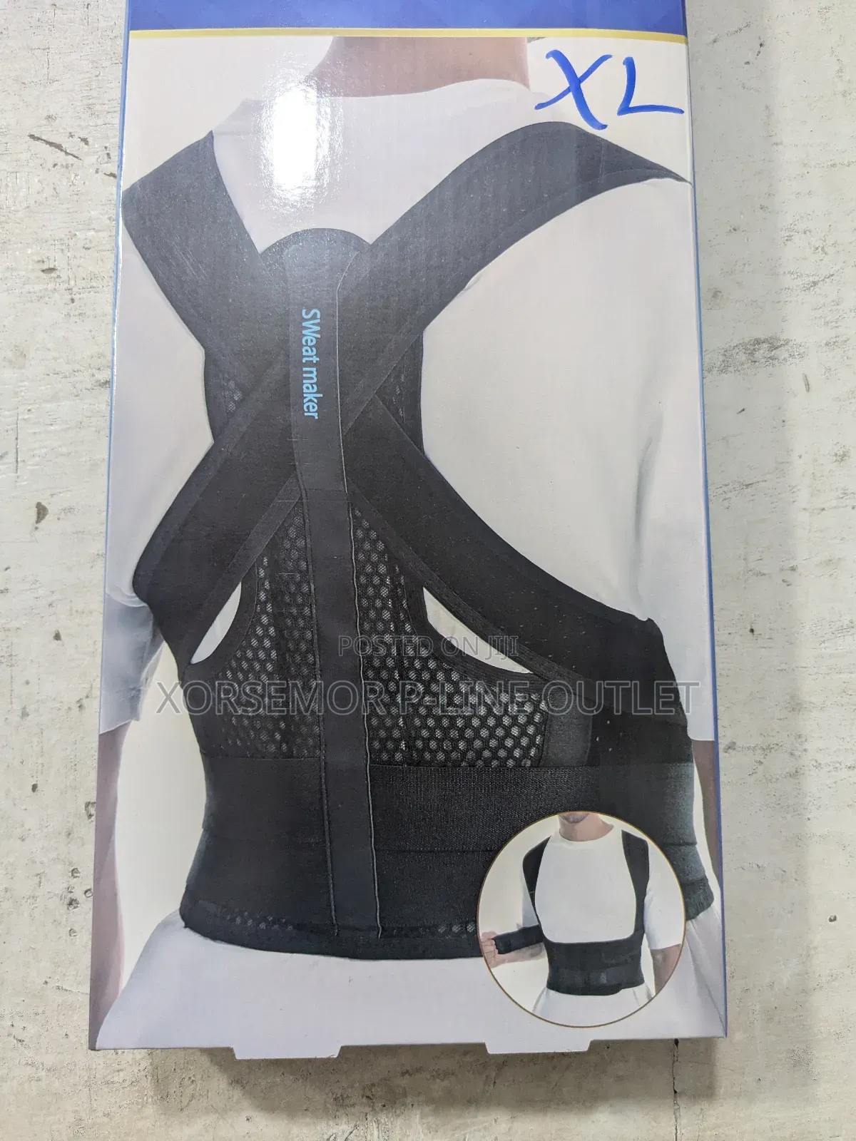 Metallic Back Plated Back Support