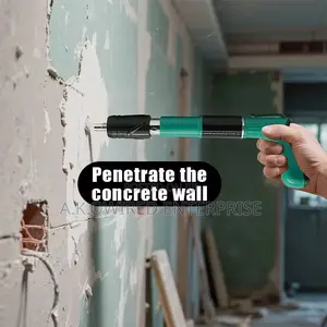 Concrete Nail Gun Kit, 3 Speed Adjustable Manual Steel Nail Gun for Co