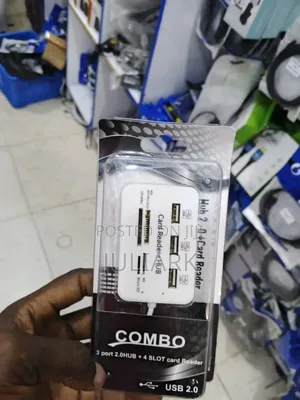 3 Port Usb Hub +4 Slot Card Reader Combo