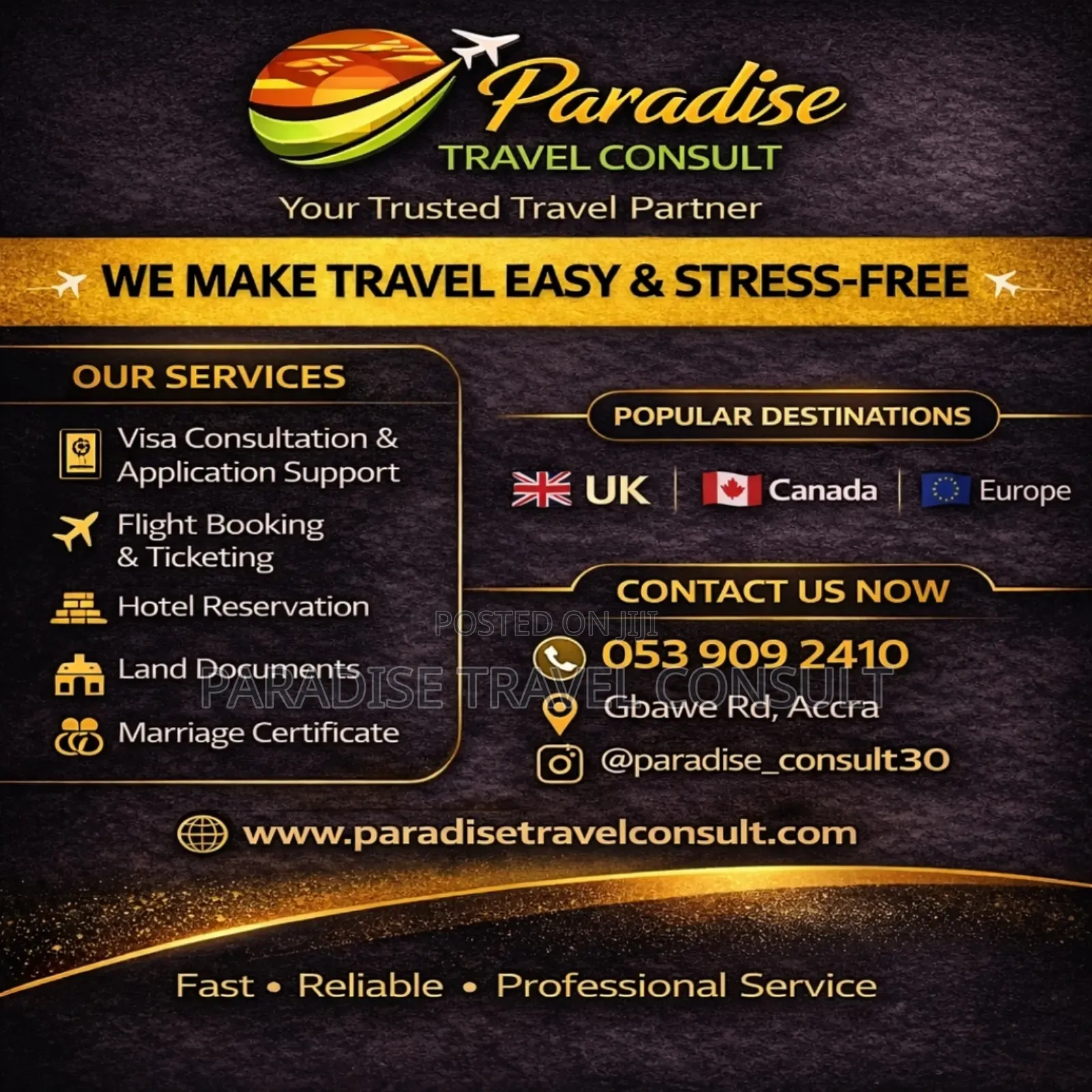 We Assist in All Travelling Documents Visa Application Processing.