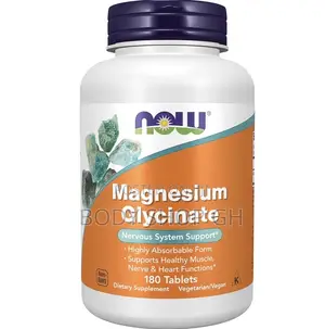 Magnesium Glycinate 100 Mg, Highly Absorbable Form, 180 Tablets
