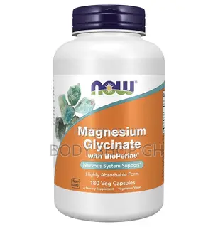 Magnesium Glycinate With Bioperine, 180 Veg Capsules
