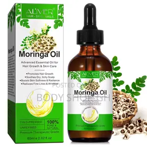 100% Pure Moringa Oil Organic Oil for Face, Hair, Nails and Dry Skin