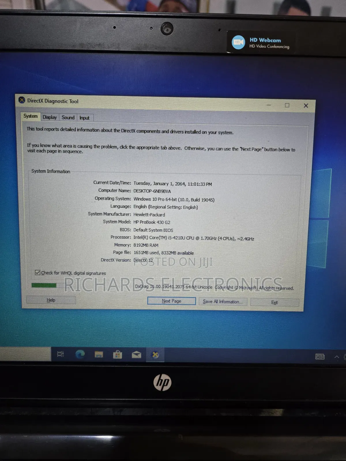 Laptop HP 430 G2 8GB Intel Core i5 HDD 500GB