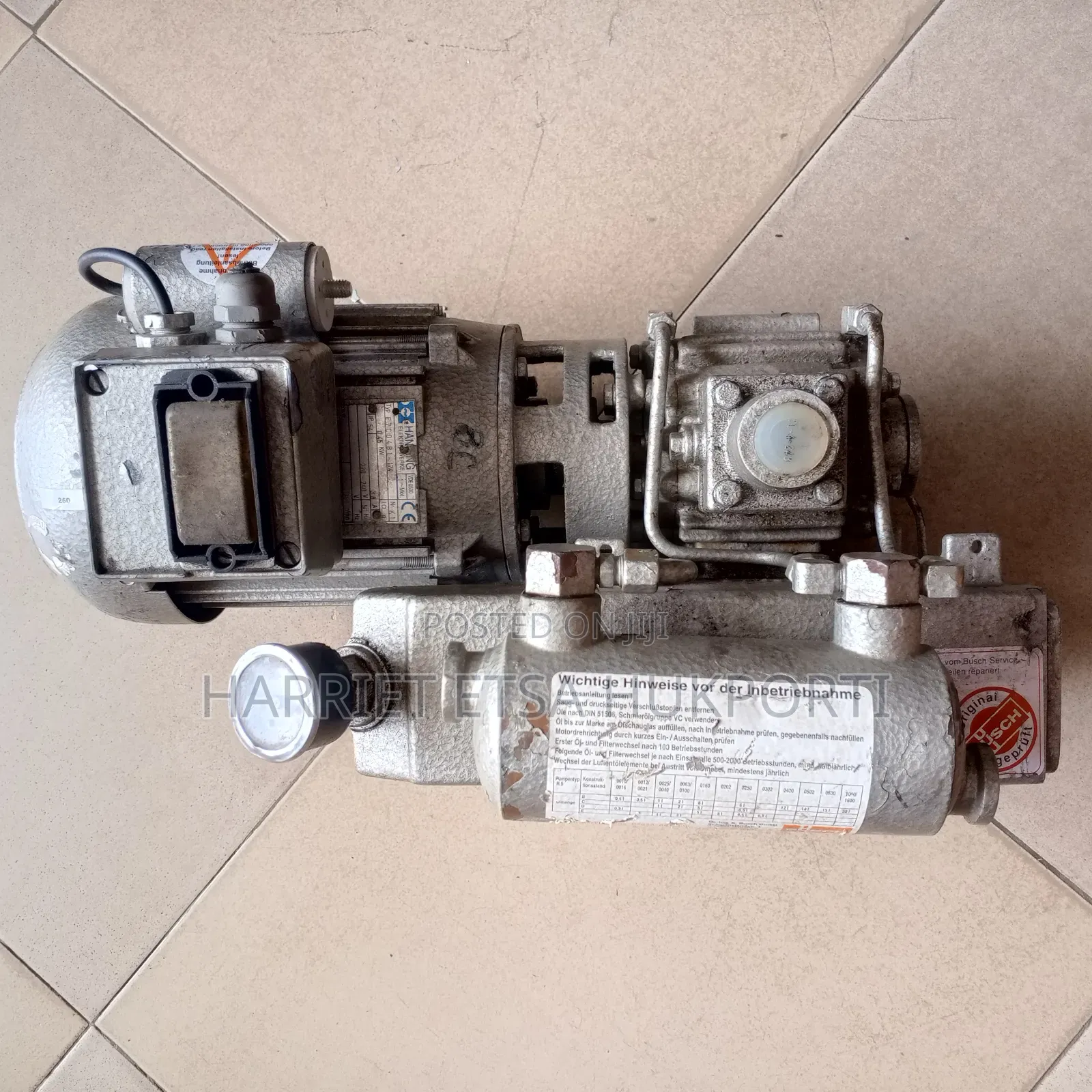 Busch Used Oil Vacuum Pump From Germany