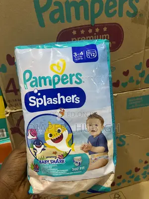 Pampers Splashers Baby Shark Size 3-4 (6-11kg)Swim Nappies 12 Pack