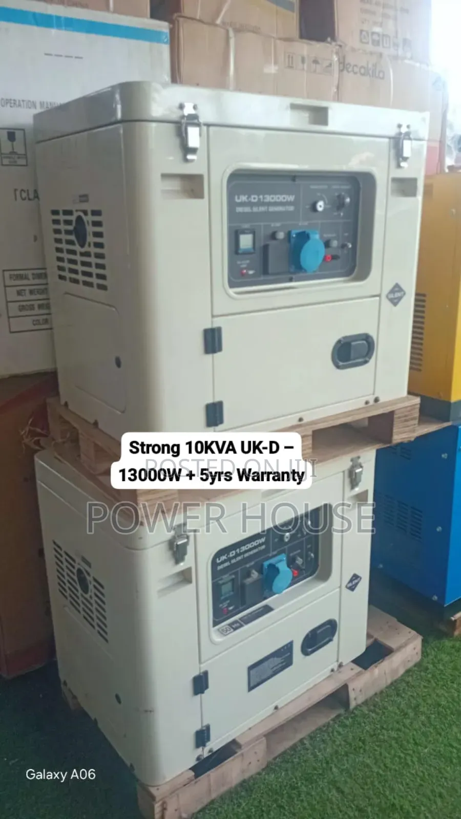 Stable Power 10kva Uk-D Diesel Generator 13000w – 10kva Output, 5yrs