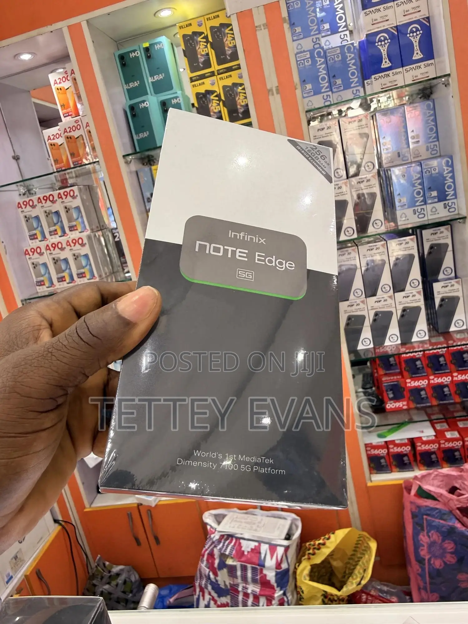 New Infinix Note Edge 256 GB Silver