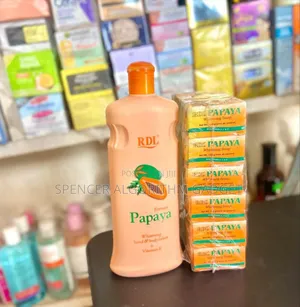 Rdl Papaya Whitening Lotion(102gh) And Soap(6pcs For 96gh)