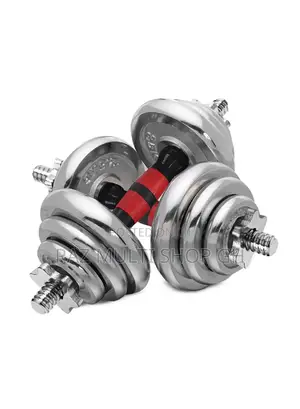 30kg Adjustable Chrome Dumbbells Set