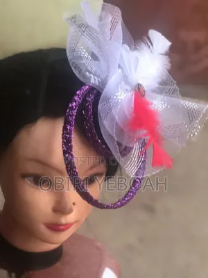 White Fascinator