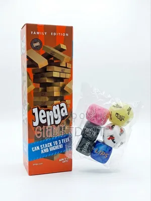 Jenga + Naughty Dice Adult Game.