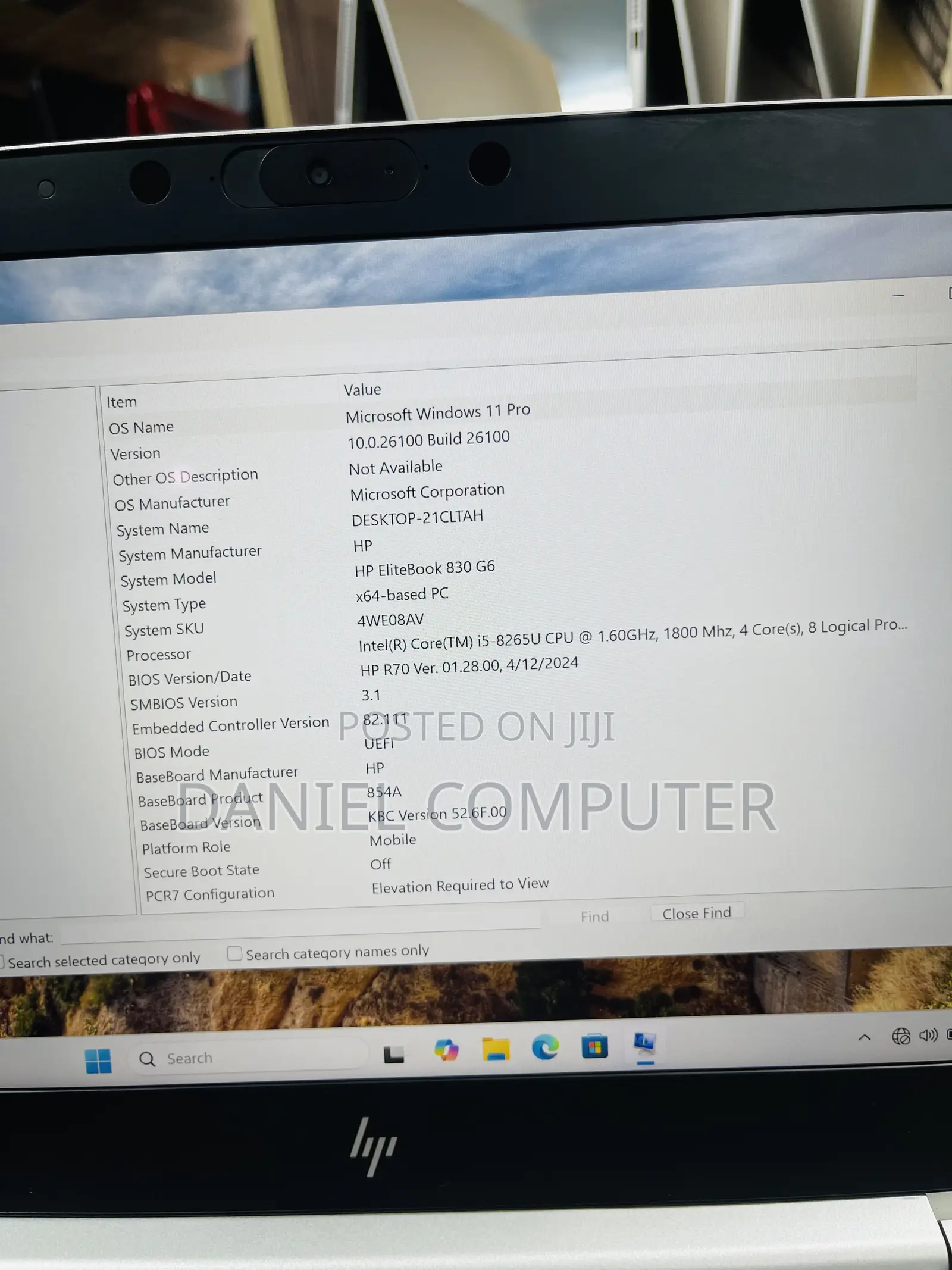 Laptop HP EliteBook 830 G6 8GB Intel Core i5 SSD 256GB