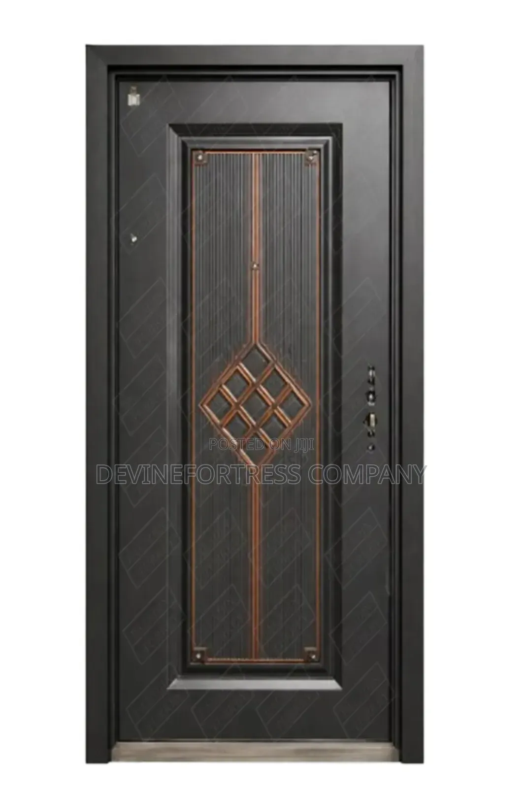 Gold Anti-Rust Security Doors With Handle and Keys