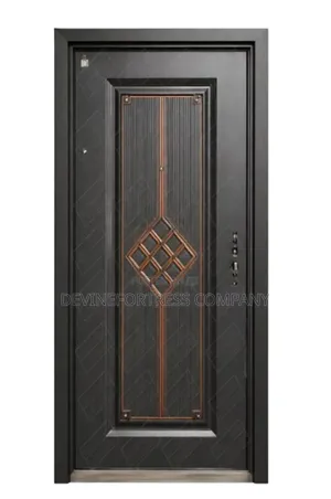 Gold Anti-Rust Security Doors With Handle and Keys