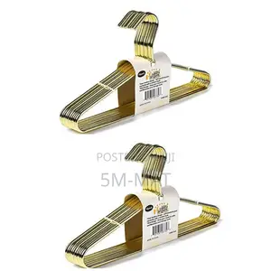 Gold Metal Hangers Clothes Rack Alloy Anti-Slip Traceless Drying Rack